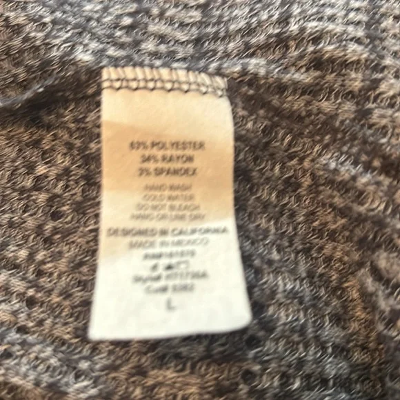 Knee length black tweed cardigan.  Size Large NEW - Picture 4 of 4